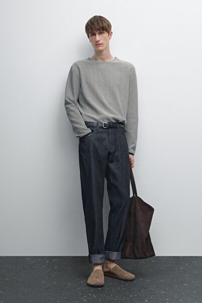 Massimo Dutti Pamuklu tapered fit jean