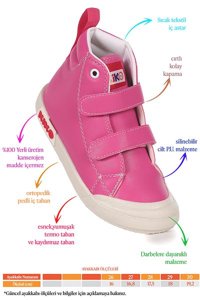 Kiko Kids Παπούτσια για κορίτσια Garf Daily Velcro