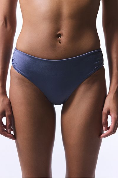 Penti Grauer Bikini-Unterteil mit Muschelkordelzug – Gamze Erçel-Kollektion