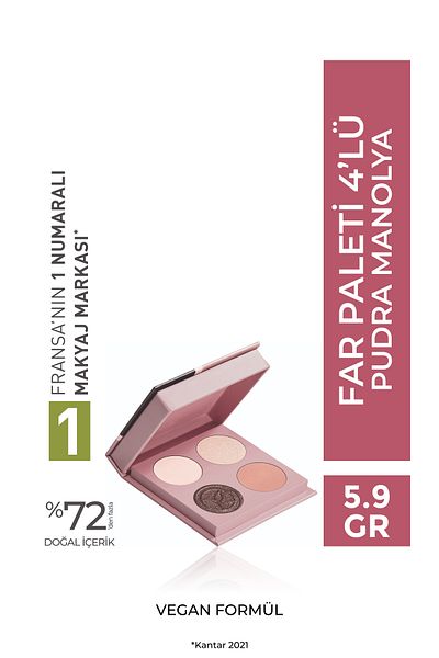 Yves Rocher 4-Piece Eyeshadow Palette – Magnolia Powder-34265