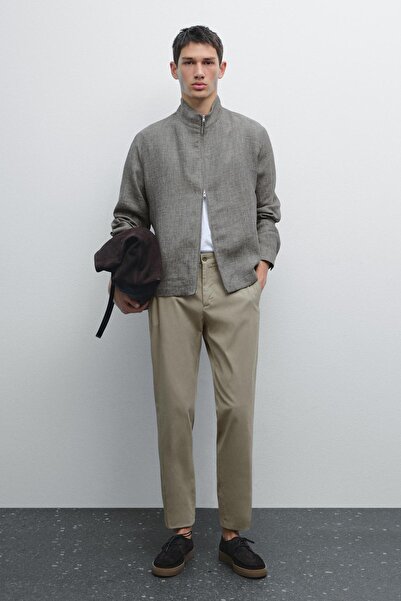 Massimo Dutti Pamuklu slim fit pantolon