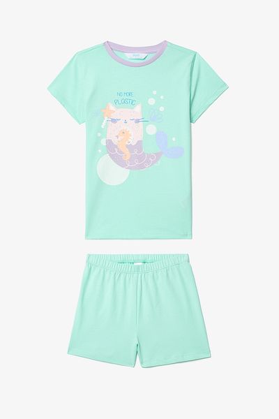 Penti Girl's Purrmaid 2-Piece Pajama Set