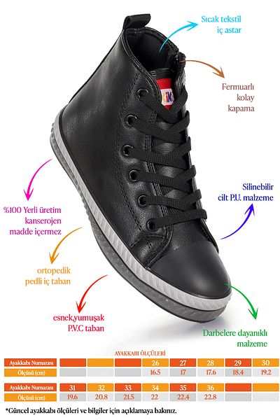 Kiko Kids Pantofi sport pentru băieți, cu șireturi, cu fermoar