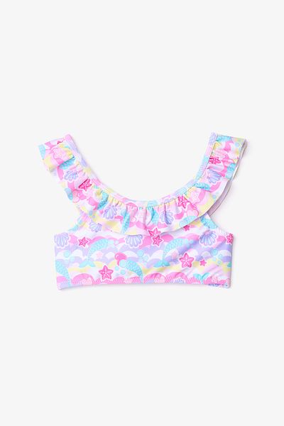 Penti Girl's Star Shell Ruffled Halter Neck Bikini Set