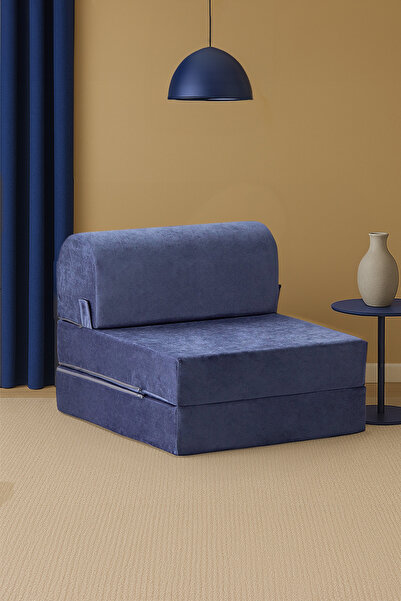 Homedius Magic Tek Kişilik Mavi Katlanır Yataklı Koltuk