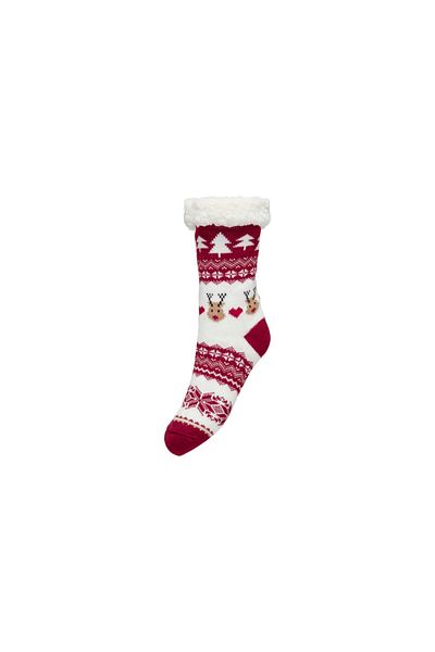 ONLY Red Women's Full Winter Thick Socks15304957