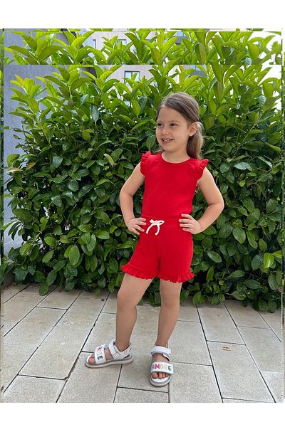 My Kids Wear Frilly Girl's Shorts Set