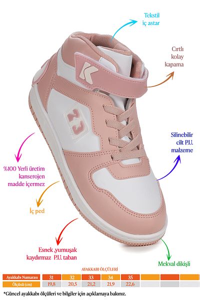 Kiko Kids Αθλητικά παπούτσια για κορίτσια Carde Daily Velcro