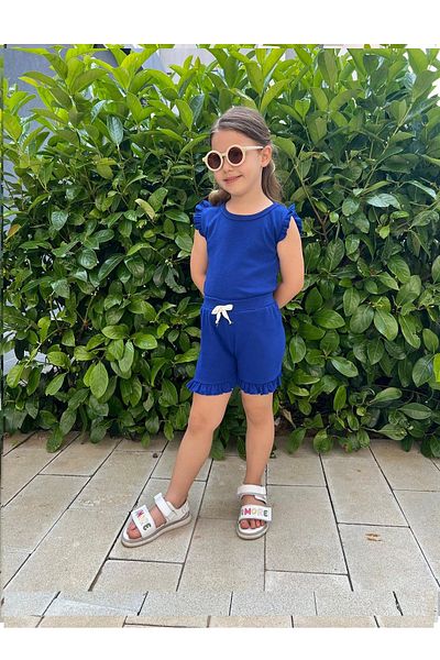 My Kids Wear Frilly Girl's Shorts Set