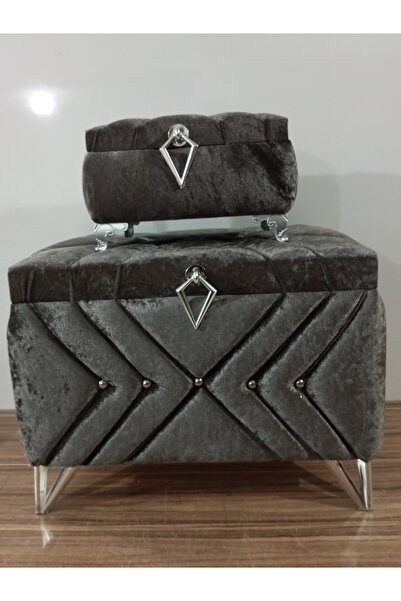 Sonem Çeyiz Sandık Gelin Damat Bohça Nişan Çeyiz Sandığı 2li 0308