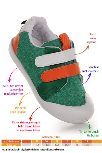 Kiko Kids حذاء رياضي للأولاد من Chiffo First Step Velcro