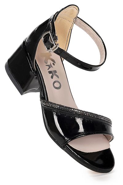 Kiko Kids Pantofi Sandale Cu Toc De 4 Cm Elos Lacuit Daily Fete