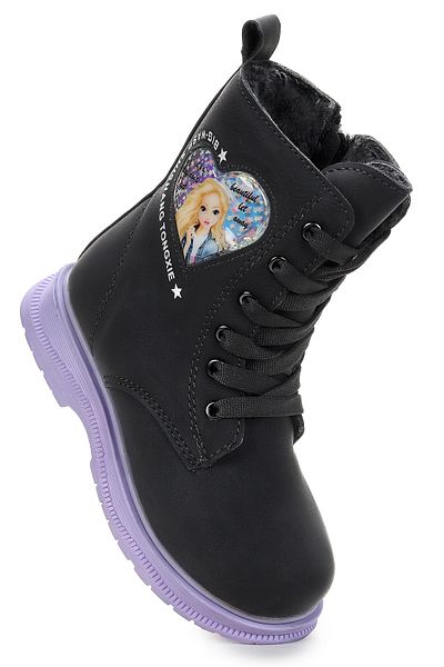 Kiko Kids Ботуши с цип за момичета Etil Zmrt