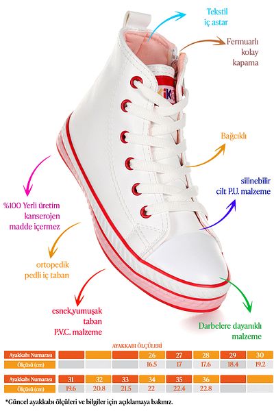 Kiko Kids Pantofi sport pentru fete, cu șireturi, cu fermoar