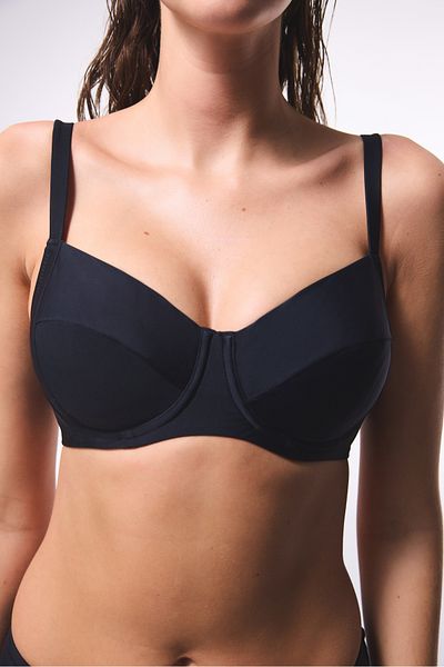 Penti Μαύρο Plus Push Up Underwire Μπικίνι Μπικίνι