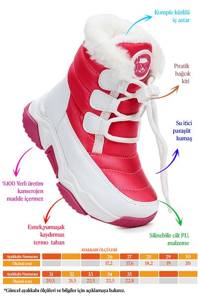Kiko Kids Alison Lace-Up Girls Snow Boots