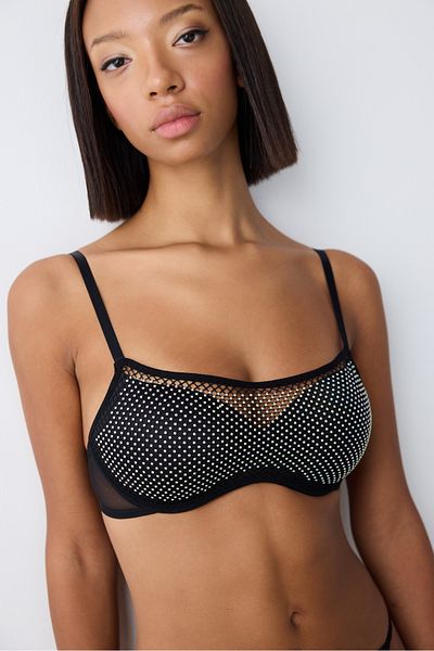 Penti Sutien negru Push Up Hera Stone