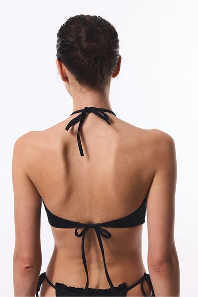 Penti Μαύρο Reverse V Triangle Bikini Top