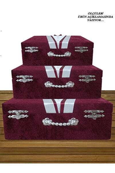 Sonem Çeyiz 3-х комплект валіз для нареченої та нареченого - Придане 0129