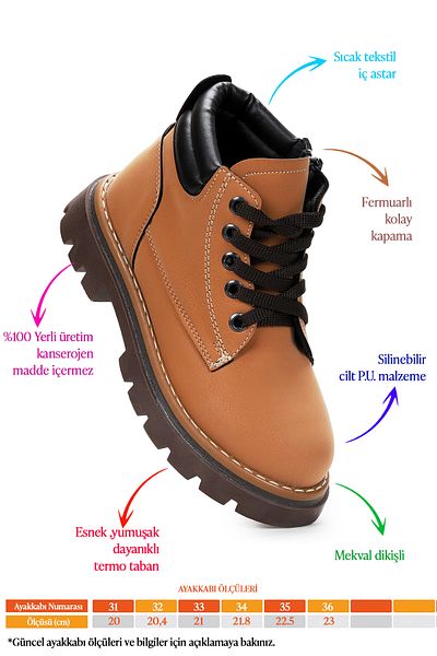 Kiko Kids Ботуши за момче - с цип, модел Arz 4552