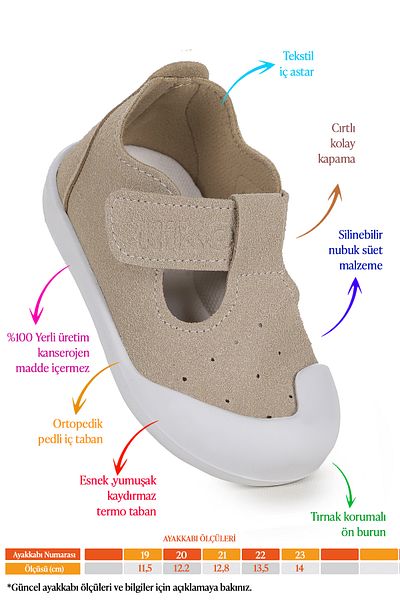 Kiko Kids Neformální obuv Elroy First Step na suchý zip pro chlapečka