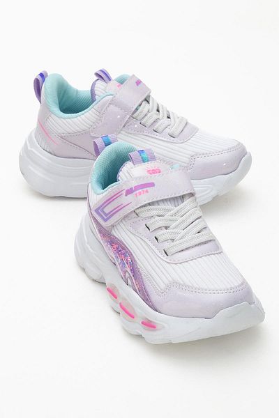 CCWAY AYAKKABI Pantofi sport pentru copii Anorak cu velcro 26-30 ALB FUJE