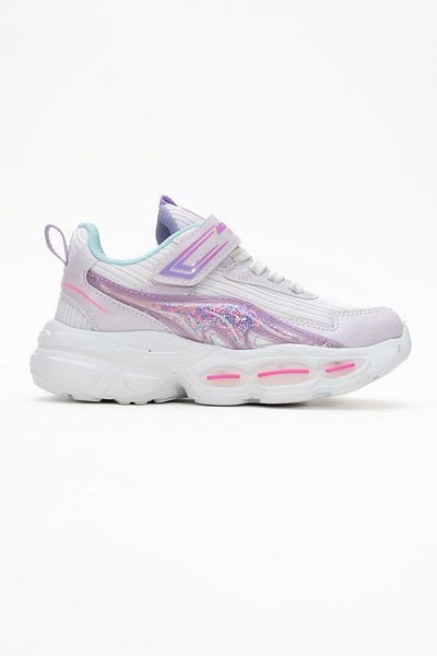 CCWAY AYAKKABI Pantofi sport pentru copii Anorak cu velcro 26-30 ALB FUJE