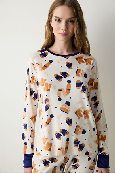 Penti Winter Day Fuzzy Multicolor Sweatshirt