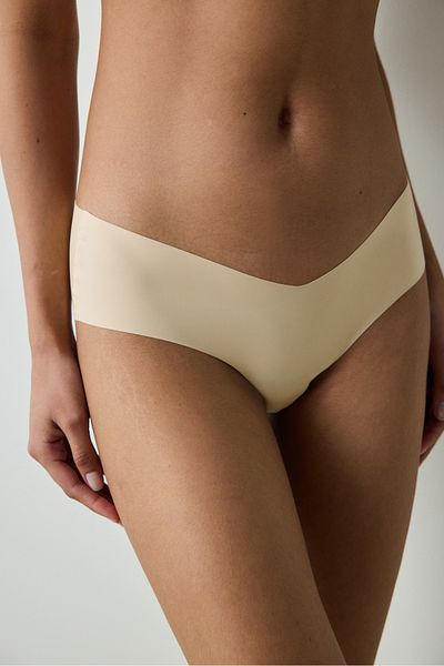 Penti Invisible Laser Cut V Shape Hipster Light Orange Panties