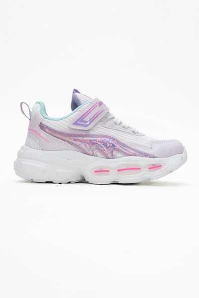CCWAY AYAKKABI Pantofi sport pentru copii Anorak cu velcro 26-30 ALB FUJE