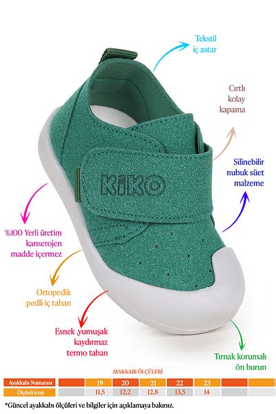 Kiko Kids Rosie First Step Velcro Casual Shoes for Baby Boy