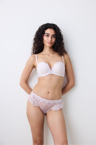 Penti Sutien roz Heart Broderie