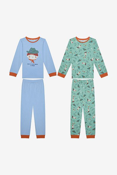Penti Boy's New Sheriff 2-Piece Multicolor Pajamas Set