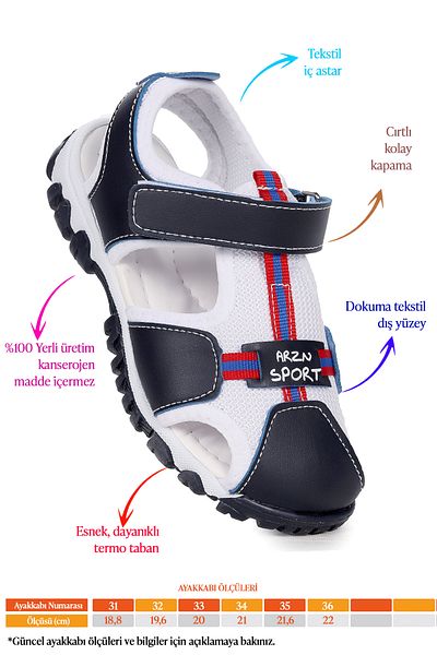 Kiko Kids Σανδάλια για αγόρια - Arz 2399 Model