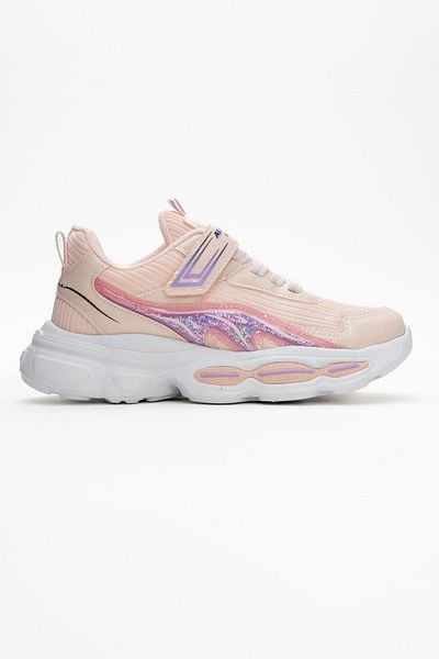 CCWAY AYAKKABI Pantofi sport pentru copii Anorak cu velcro 26-30 ALB PUDRĂ