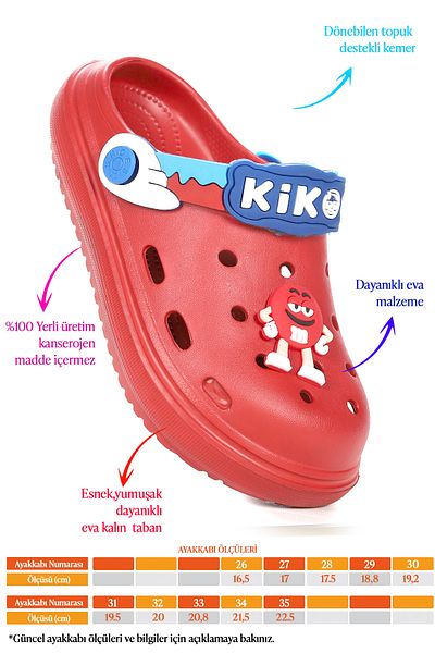 Kiko Kids Eva Beach Pool School Nursery Girl's Slippers Twg 755-1