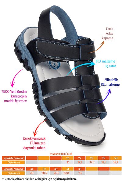 Kiko Kids Sandale pentru baieti Arz 2358