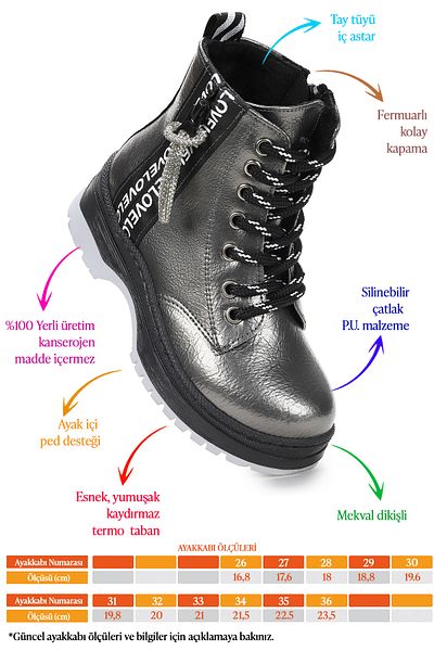 Kiko Kids Боти за момиче с термо подметка 622 Спукани