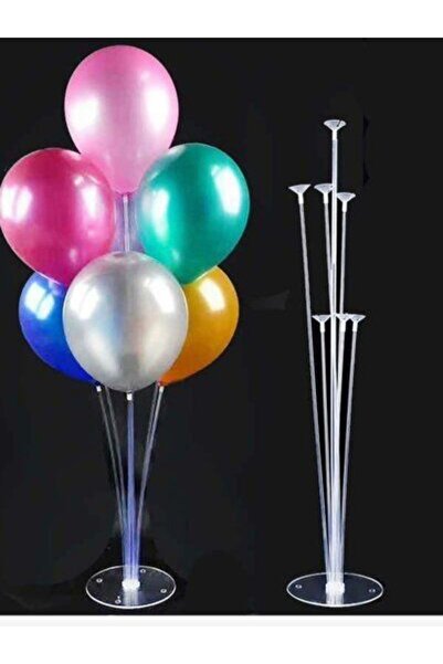 Dorado 7'li Balon Standı Seti - Parti Ve Doğum Günü Için Masaüstü Balon Tutucu Kolay Kurulumlu Balon Standı