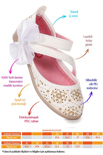 Kiko Kids Audrey Skin Laser Girls' Ballerina Shoes