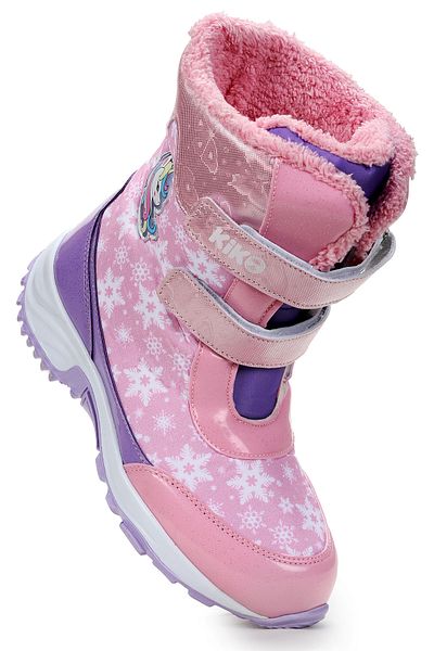 Kiko Kids Unicorn Velcro Girls Snow Boots Ανθεκτικά στο κρύο νερό