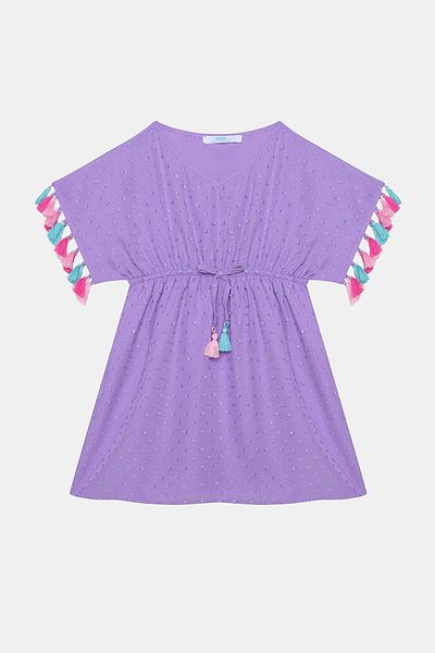 Penti Girl's Texture Purple Kaftan