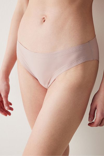Penti Micro Flock Bonding Dried Rose Slip Panties