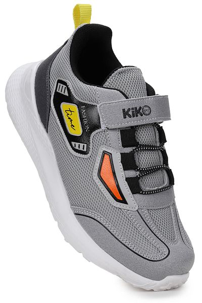 Kiko Kids Pantofi sport pentru băieți cu plasă cu velcro 3003