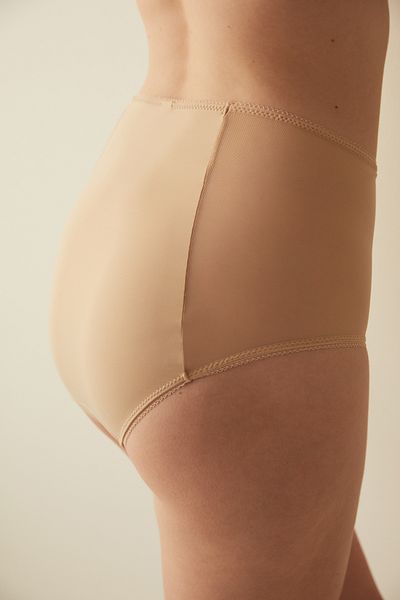 Penti Beauty Mesh High Waist Skin Color Slip Panties