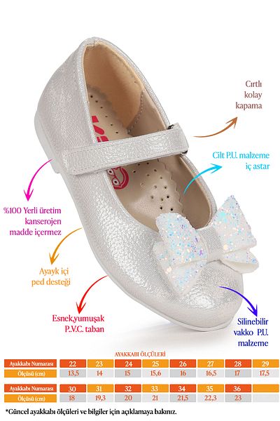 Kiko Kids Balerina pentru fete cu fundă cu velcro Ege 200 Vakko