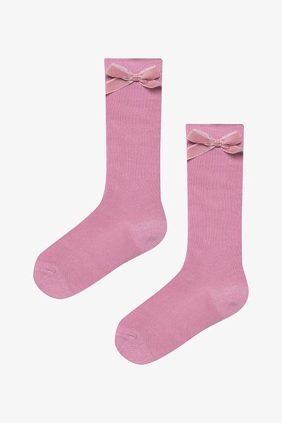 Penti Girl's Pink Ribbon Trousers Socks