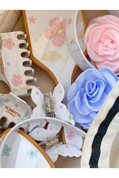 Roberta Lorenz Women's Butterfly Design Bone Material Special Design Hairpin 6 cm