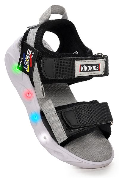 Kiko Kids 100 Lighted Girl/Boy Velcro Sandals Shoes 100