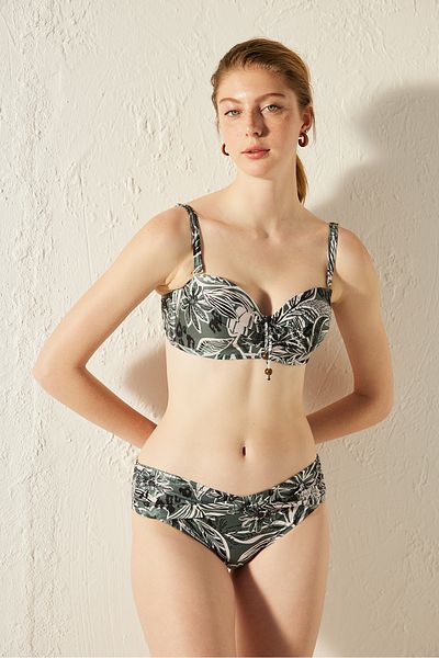 Penti Ciamis Floral Patterned Twist Bikini Bottom